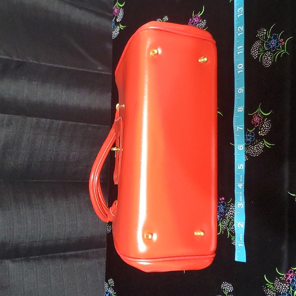 Vintage red handbag - Picture 5 of 10